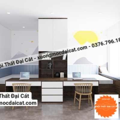 Combo nội thất phòng ngủ cho 2 bé PNTE037
