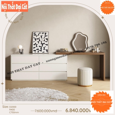 Bàn trang điểm thiết kế nhiều hộc kéo BTĐ113