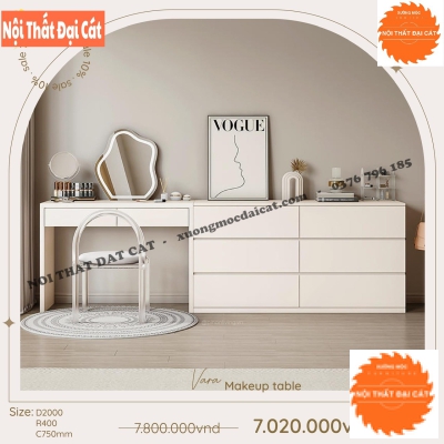 Bàn trang điểm gỗ MDF sang trọng BTĐ114