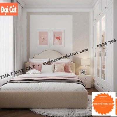 Giường bọc nệm cao cấp GBN045