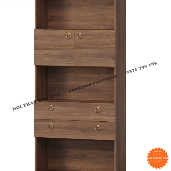 Kệ sách gỗ thiết kế hiện đại KS201