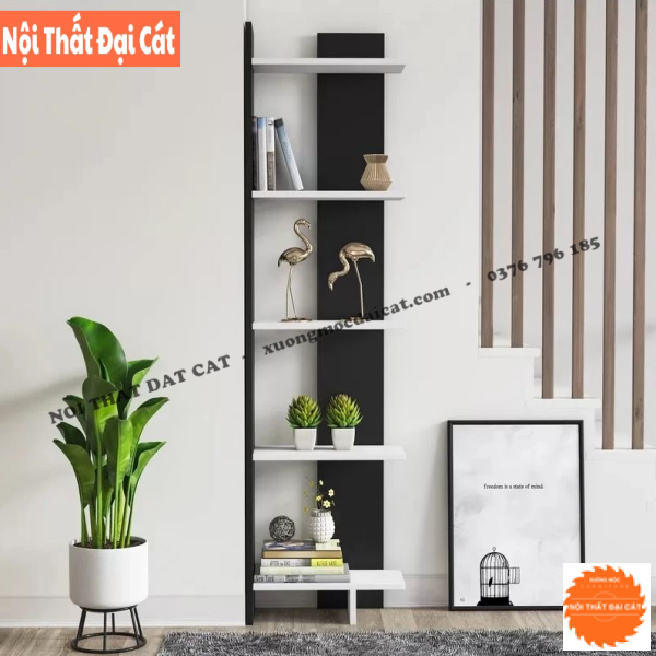 Kệ trang trí đứng ở góc tường KTT131