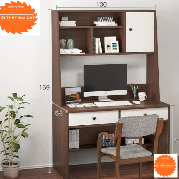 Bàn học - bàn làm việc gỗ BH016