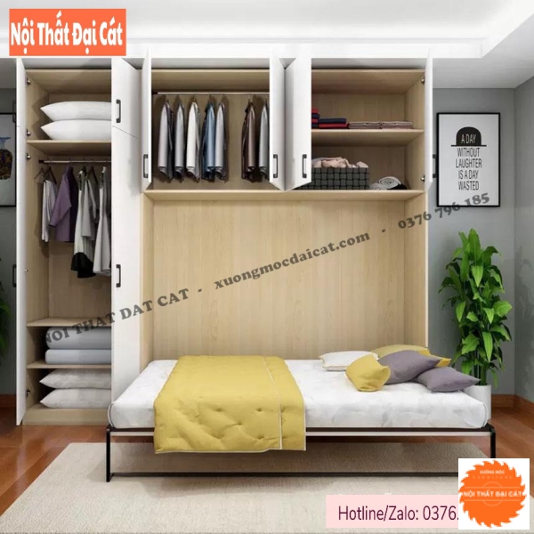 Giường gấp thông minh kèm tủ GG001