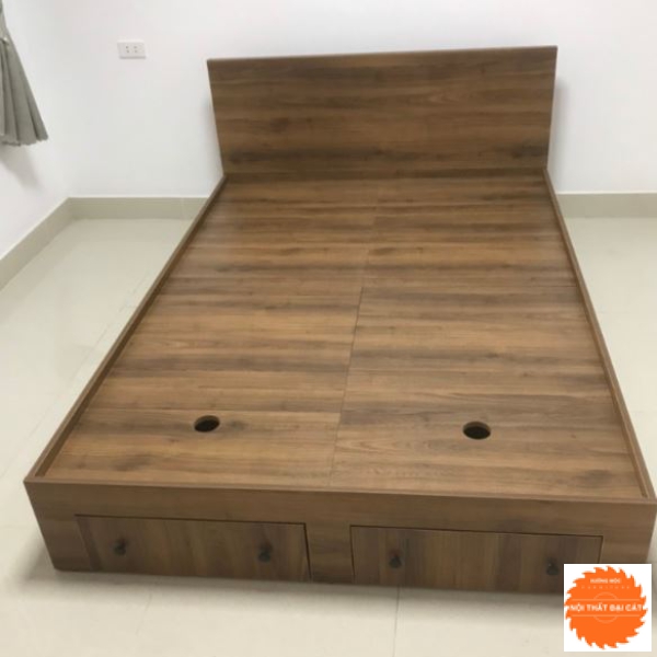 Giường ngủ gỗ có 2 hộc kéo G114