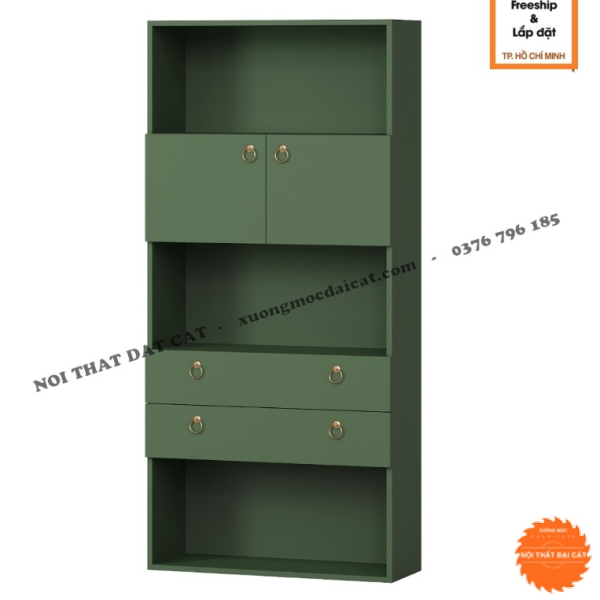Kệ sách gỗ thiết kế hiện đại KS201