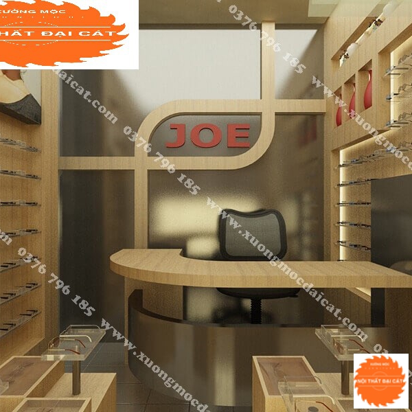 Mẫu thiết kế shop mắt kính MS001