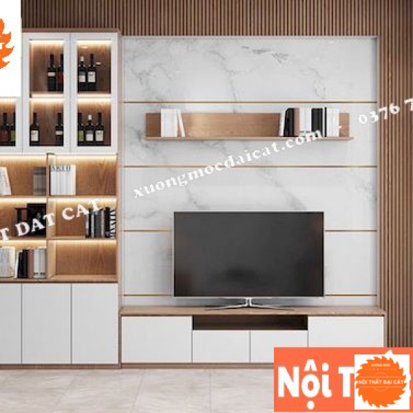 Kệ tivi kết hợp tủ rượu KTV055