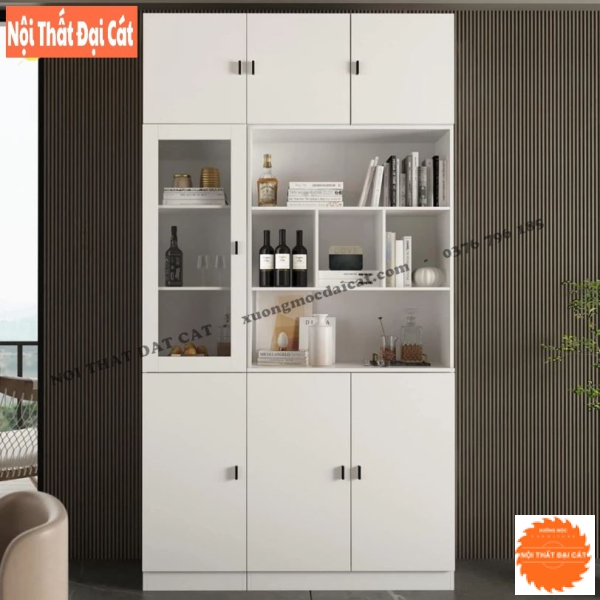 Tủ sách - tủ trang trí gia đình KS216