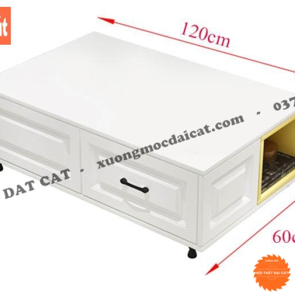 Bàn sofa, bàn trà gỗ tiếp khách BS083
