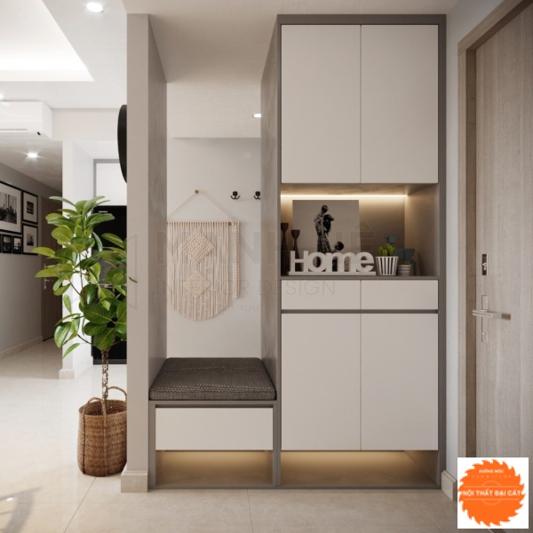 Tủ để giày kèm ghế TG095