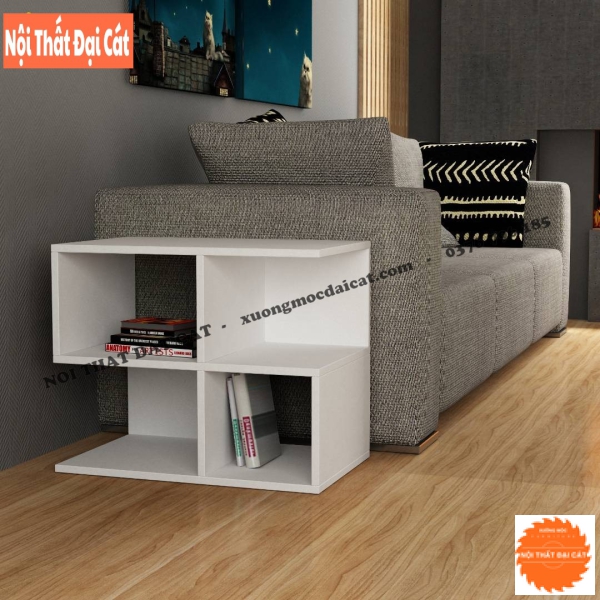 Bàn gỗ cạnh sofa thiết kế hình chữ thập BGS015