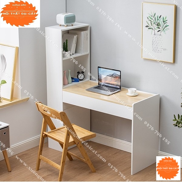 Bàn học kèm kệ sách nhỏ gọn BH044