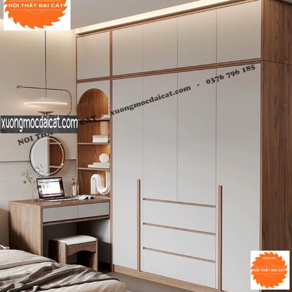 Tủ áo quần kèm bàn trang điểm MS22249