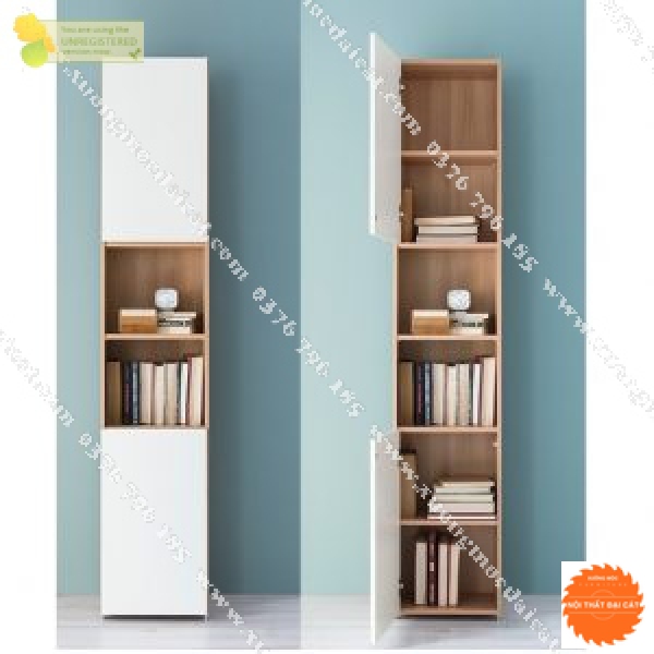 Kệ sách gỗ thiết kế đẹp KS124