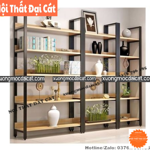 Kệ trang trí - kệ sách - kệ trưng bày sản phẩm KTT122
