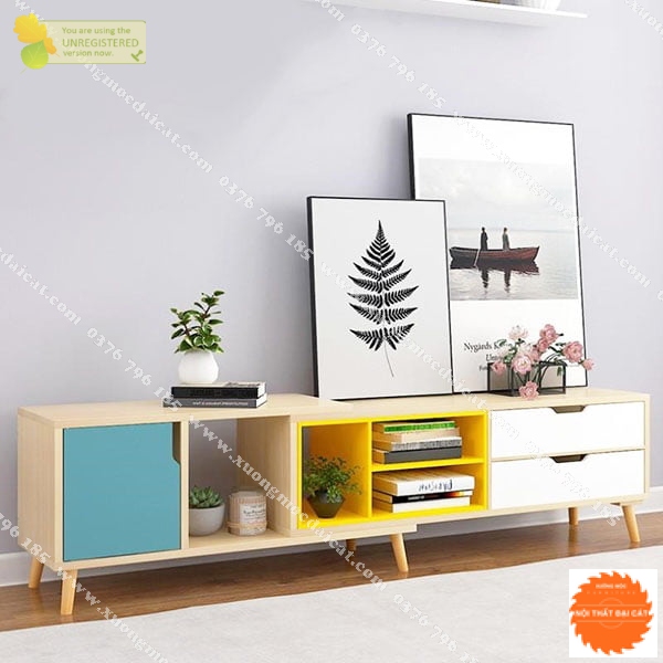 Kệ tivi hiện đại bằng gỗ công nghiệp KTV269