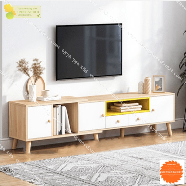 Kệ tivi bằng gỗ MDF thiết kế đẹp KTV268