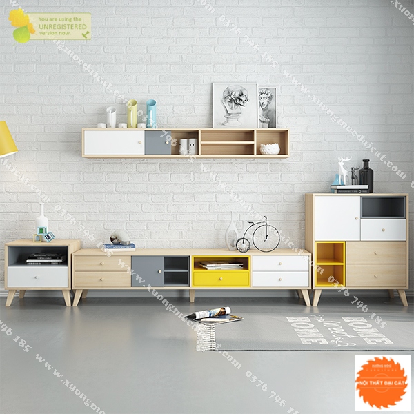 Kệ tivi gỗ hiện đại cho gia đình KTV267