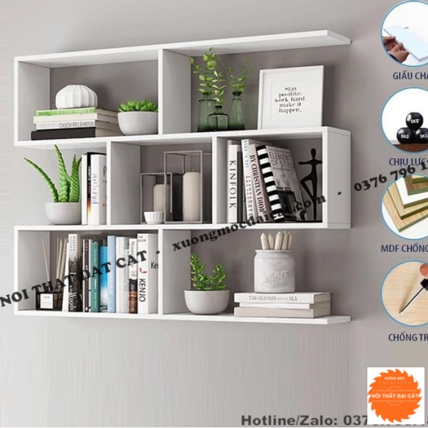 Kệ trang trí phòng khách hiện đại KTT121
