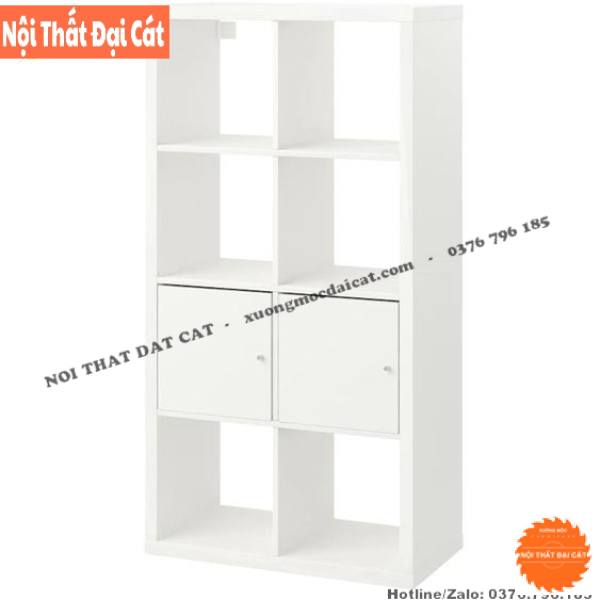 Kệ gỗ trưng bày nhỏ gọn cho shop KG034