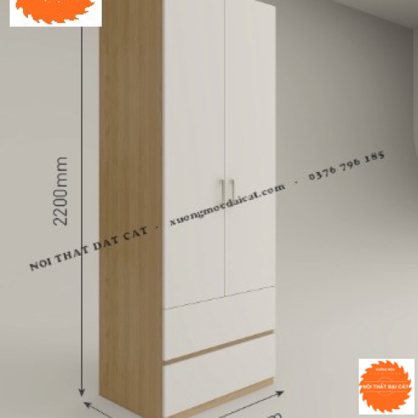 Tủ áo quần nhỏ đẹp MS22271