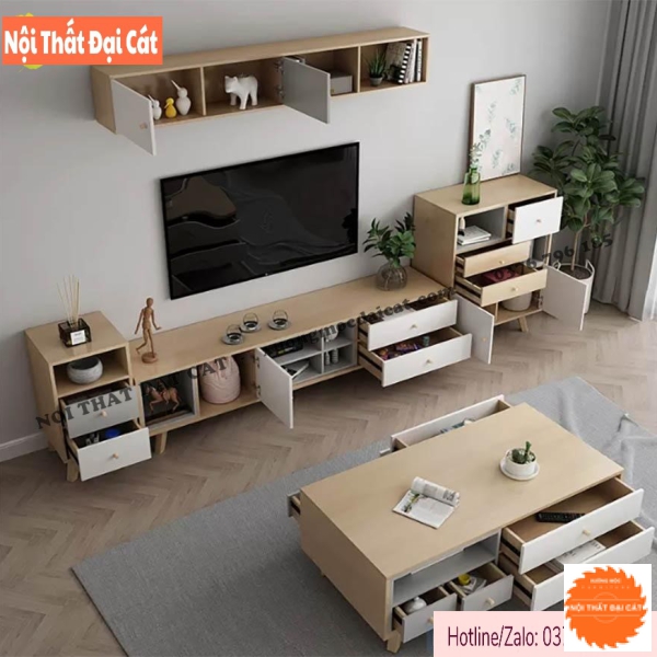 Bàn sofa bằng gỗ đẹp cho phòng khách BS084