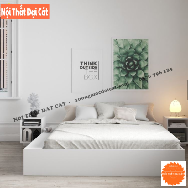Giường ngủ thiết kế 3 ngăn để đồ G124