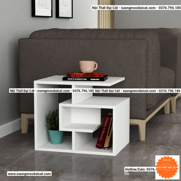 Bàn gỗ cạnh sofa thiết kế nhỏ gọn đẹp BGS004