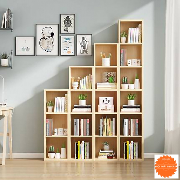 Kệ sách thiết kế kiểu bậc thang KS109