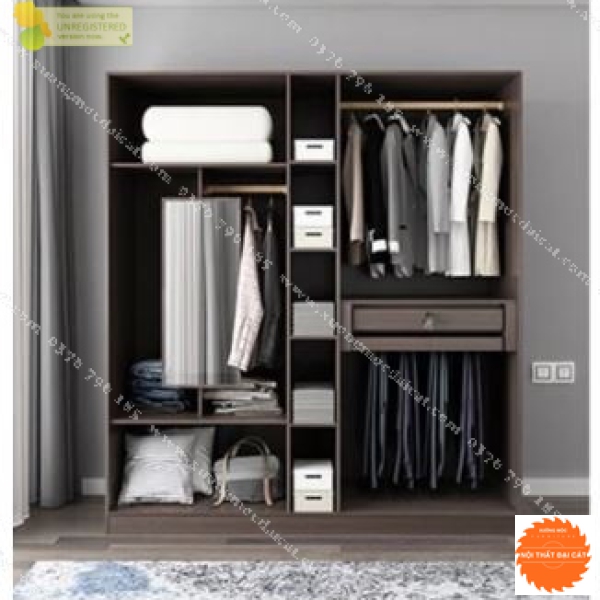 Tủ áo quần hiện đại - tiện dụng bằng gỗ TA172