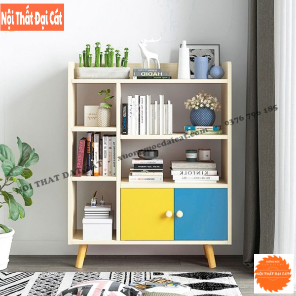 Kệ sách gỗ công nghiệp thiết kế tiện dụng KS226