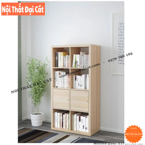 Kệ gỗ trưng bày nhỏ gọn cho shop KG034