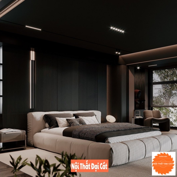 Giường bọc nệm cao cấp GBN007