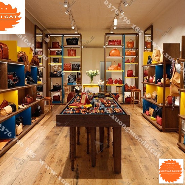 Mẫu thiết kế shop túi xách MS007
