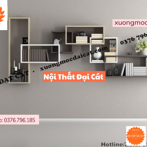 Kệ trang trí treo tường mới lạ KTT124