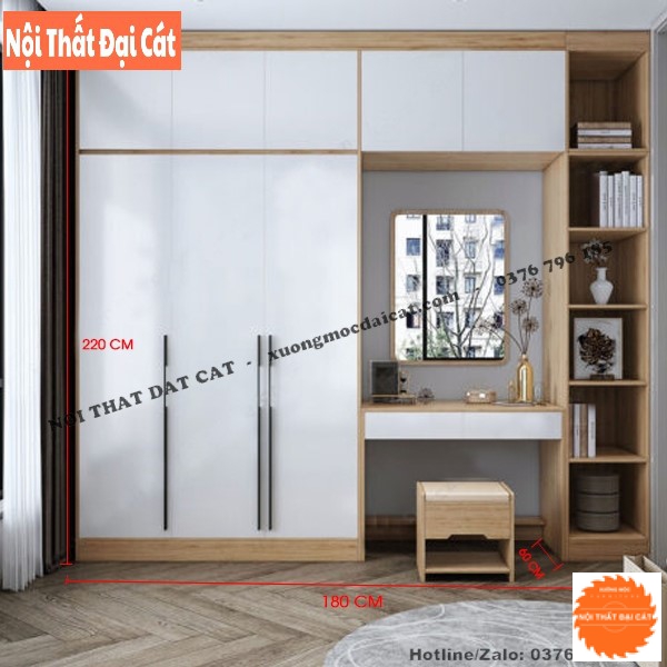 Tủ áo quần kết hợp bàn trang điểm MS22202
