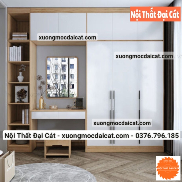 Tủ áo quần kết hợp bàn trang điểm MS22202