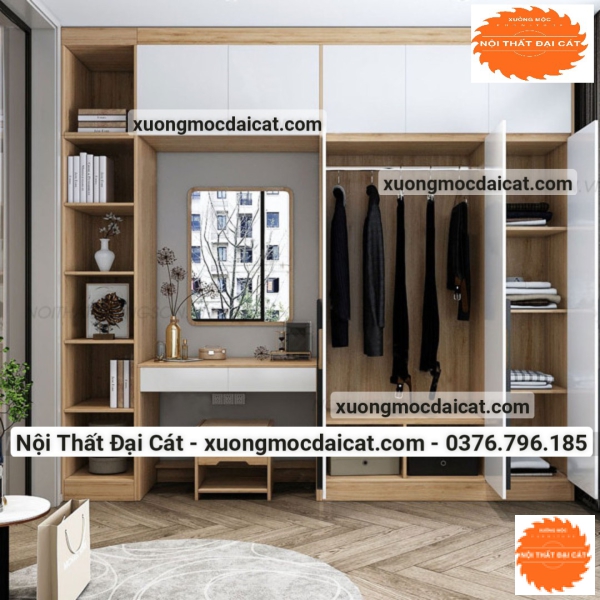 Tủ áo quần kết hợp bàn trang điểm MS22202