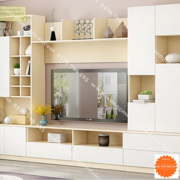 Kệ tivi bằng gỗ công nghiệp KTV047