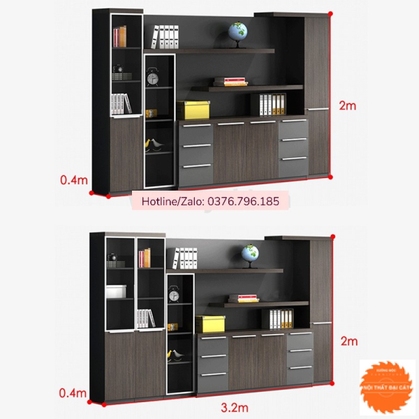 Tủ giám đốc thiết kế sang trọng TGĐ012