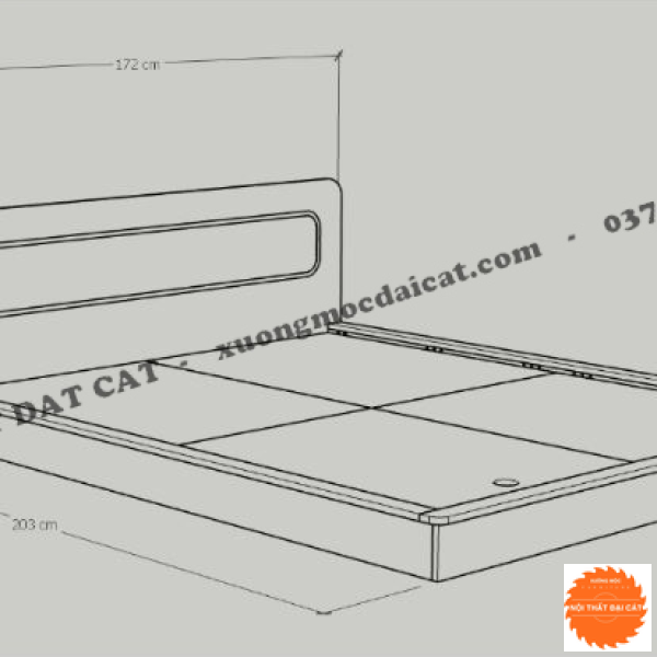 Giường ngủ phong cách sang trọng G125