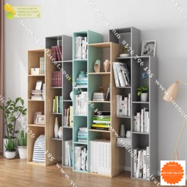 Kệ sách gỗ cho gia đình KS126