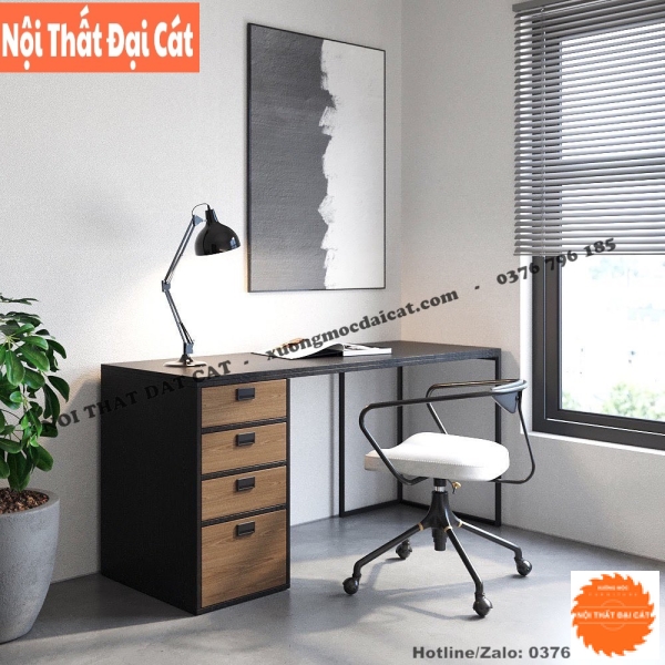 Bàn làm việc kèm hộc tủ để đồ BLV114
