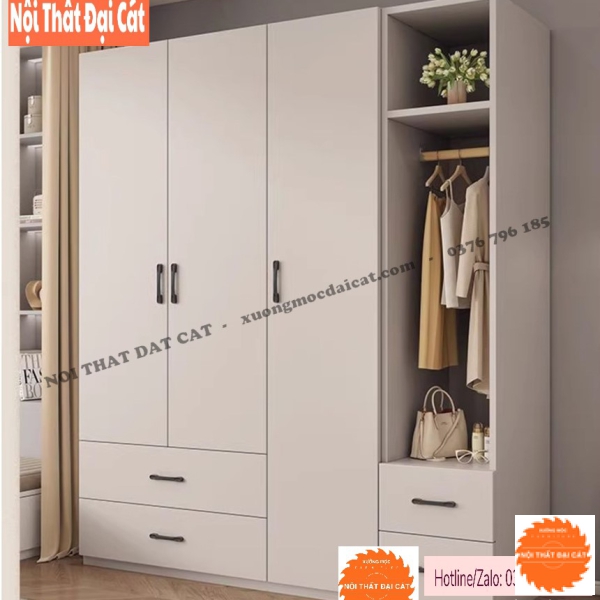 Tủ áo quần gỗ đẹp TA482