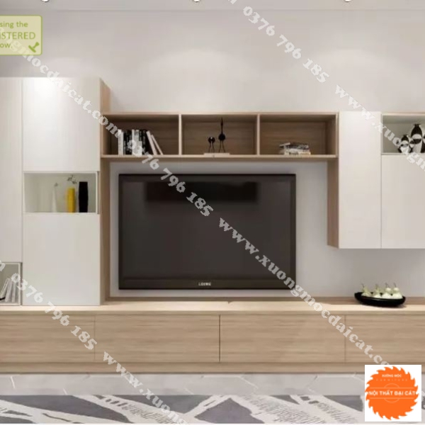 Kệ tivi thiết kế phong cách đẹp cho gia đình KTV042