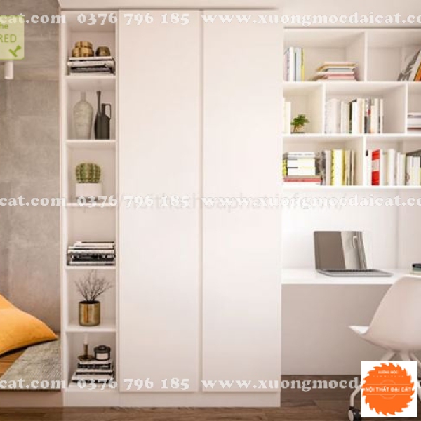Tủ áo quần kết hợp bàn làm việc TA227