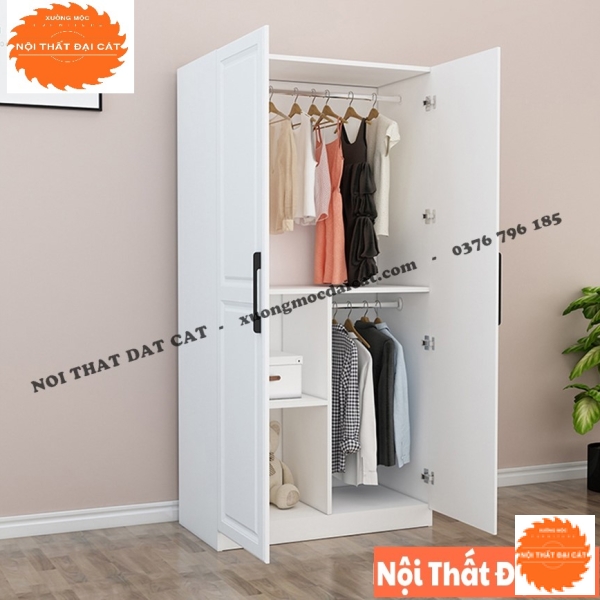 Tủ áo quần tone trắng MS22226