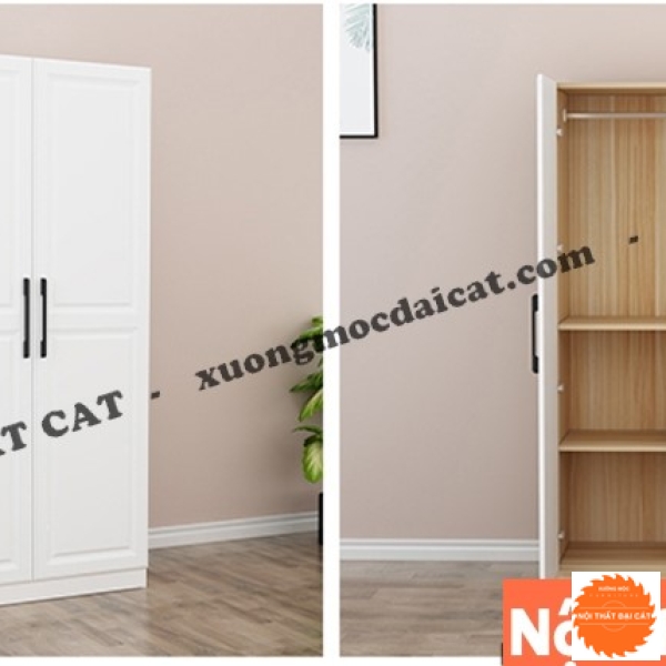 Tủ áo quần tone trắng MS22226