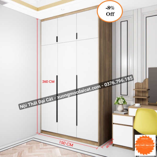 Tủ áo quần MS22208
